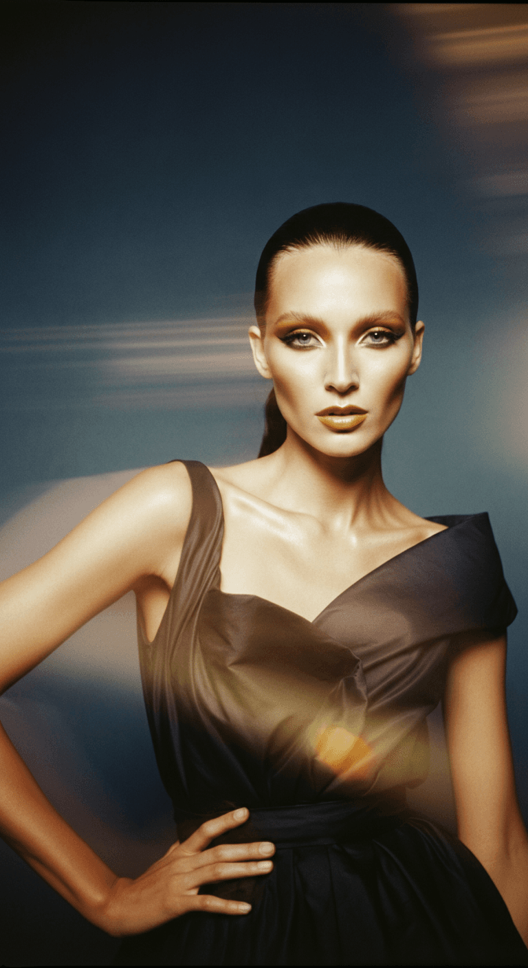 Midnight Sculptural Gown